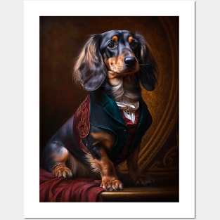 Royal Portrait of a Dachshund Posters and Art